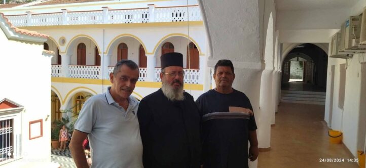 Επίσκεψη την Ιερά Μονή Ταξιάρχου Μιχαήλ Πανορμίτη στη Σύμη